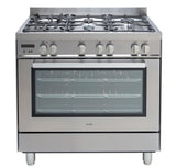 Euro Appliances EFS90GFSX 90cm Italian Made Gas Freestanding Oven/Stove