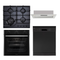 Euro Appliances x Euromaid  60cm Black Glass Package No. 1