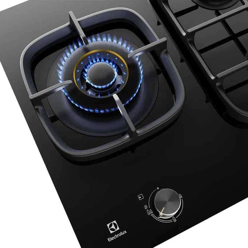 Electrolux EHG635BE 60cm Black Glass Gas Cooktop - Electrolux New Clearance Discount