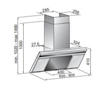 Euro Appliances Ein90Wsx 90Cm Italian Made Canopy Rangehoods