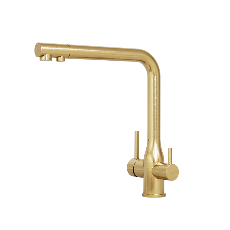 Puretec Tripla ELITE-20BG Brushed Gold 3-Way Water Filter Mixer Tap - Special Order