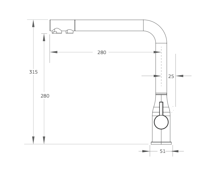 Puretec Tripla ELITE-20BN Brushed Nickel 3-Way Water Filter Mixer Tap - Special Order