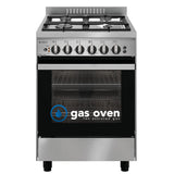 Emilia Em534Gg 53Cm Stainless Steel Italian Made Gas Stove