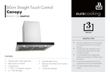 Euro Appliances EM60TCSX 60cm Canopy Rangehood - Special Order