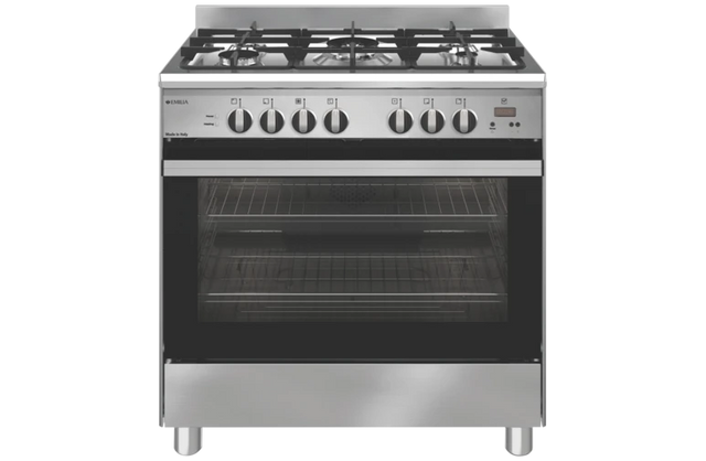 Emilia Em865Ge 80Cm Dual Fuel Stainless Steel Freestanding Oven/Stove Stoves