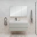 Fienza EN70WR Australian Made Encanto 700 Right Bowl Wall Hung Vanity, Ultra Matte White