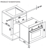 Euro EO600MX 60cm Stainless Steel Fan Forced Oven - Ex Display Discount