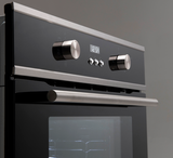 Euro Appliances Eo605Sx 60Cm Black & Stainless Steel Electric Oven Oven