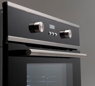 Euro Appliances Eo605Sx 60Cm Black & Stainless Steel Electric Oven Oven