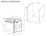 Euro Appliances Eo6082Bx Black & Stainless Steel Electric Oven Oven
