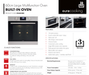 Euro Appliances EO6082BX 60cm Black & Stainless Steel Electric Oven - Ex Display Discount