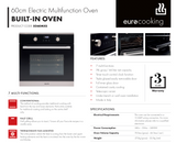 Euro Appliances Premium Series EO60MXS Italian Made Electric Oven - Ex Display Discount
