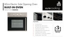 Euro Appliances EO60SOSX Black & Stainless Steel Side Opening Electric Oven