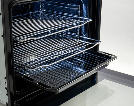 Euro Appliances Eo8060Dbk Black Glass Electric Multifunction Duo Wall Oven Ovens