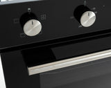 Euro Appliances Eo8060Dbk Black Glass Electric Multifunction Duo Wall Oven Ovens