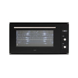 Euro Appliances Eo900Lsx 90Cm Black Glass Electric Multi-Function Oven Large