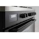 Euro Appliances EO90FSDPBL 90cm Freestanding Dual Fuel Black Finish Stove - Special Order