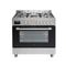 Euro Appliances EO90FSDPSX 90cm Freestanding Dual Fuel Stainless Steel Stove - Special Order