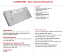Euro Appliances EP52UMS 52cm Under Mount Rangehood - Ex Display Discount