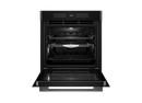 Euromaid EPO617ASTB 60cm 17 Function Built-in Oven with Pyro and Air Fry, Dark Stainless