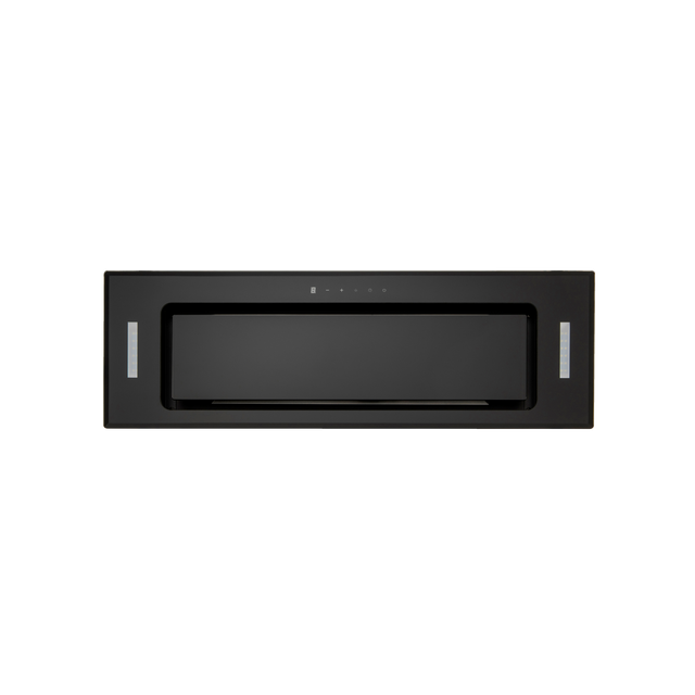 Euro Appliances Er90Umbg 90Cm Black Glass Undermount Rangehood - Special Order Rangehoods