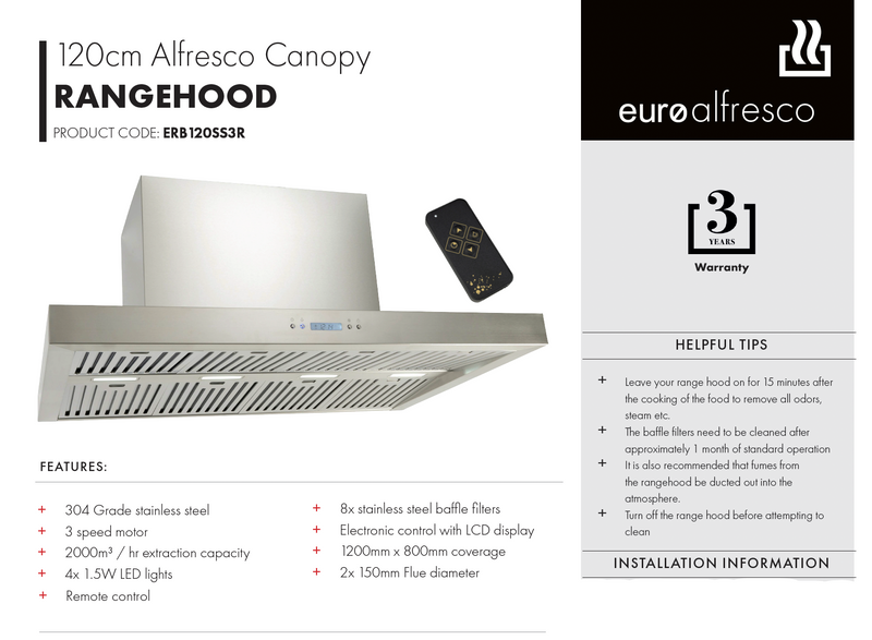 Euro Appliances EA07 Alfresco Cooking Package