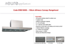 Euro Appliances ERB150SS 150cm Canopy Outdoor BBQ Rangehood