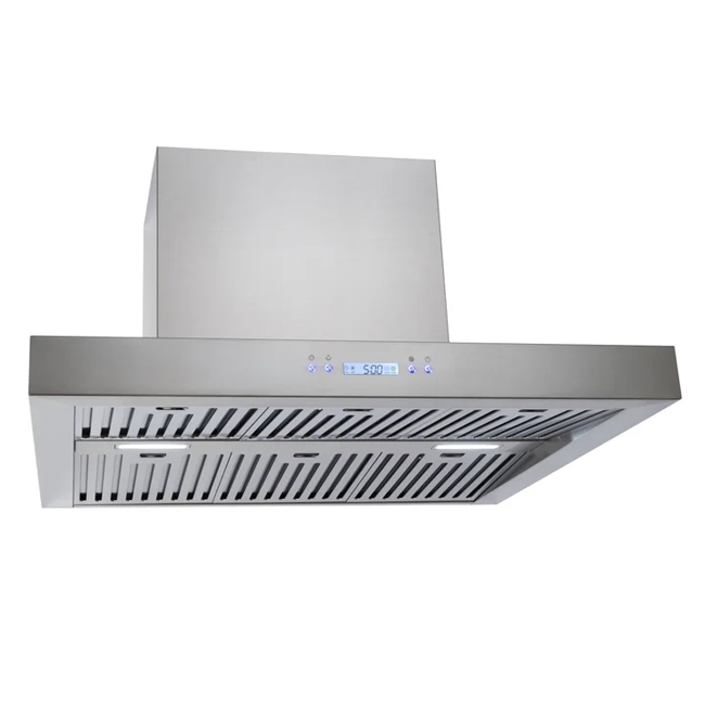 Euro Appliances ERB900SS3R 90cm BBQ Canopy Rangehood, 2000m3/hr, Remote Control, Stainless Steel