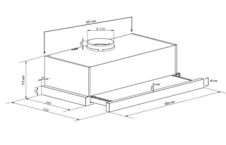 Euro Appliances Es602Ss2 60Cm Slide Out Rangehood