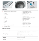Euro Appliances ETL10KWH 10kg Top Load Washing Machine