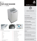 Euro Appliances ETL7KWH 7kg Top Load Washing Machine