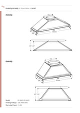 Schweigen EV-9UCQST 90cm Silent Undermount Rangehood, 900m3/hr, Stainless Steel