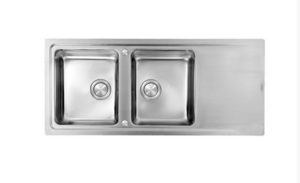 Abey EVO Italian Made Double Bowl Stainless Steel Sink (Special Order)