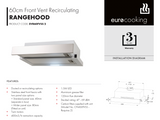 Euro Appliances EVR60FVSS2 60cm Recirculating Slide Out Rangehood