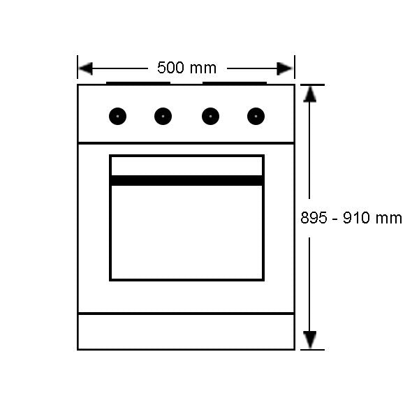 Euromaid Ew50 Fan Forced Electric Freestanding Oven/Stove Stove