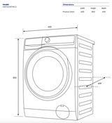 Electrolux EWF1043R7WCS 700 Series 10kg Front Load Washing Machine White - Electrolux Factory Seconds