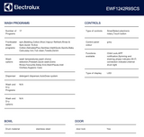 Electrolux EWF1242R9SCS 900 Series 12kg Front Load Washing Machine with IntelliDose, Dark Onyx - Electrolux Factory Seconds