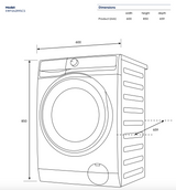 Electrolux EWF1242R9SCS 900 Series 12kg Front Load Washing Machine with IntelliDose, Dark Onyx - Electrolux Factory Seconds
