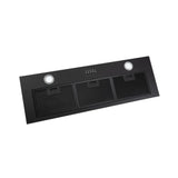 Euro Appliances EP900UMBK3 90cm Black Undermount Rangehood