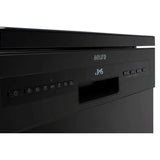 Euro EDW6014BK 60cm Freestanding Dishwasher with Cutlery Drawer, Black