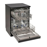 Euro EDW6014BK 60cm Freestanding Dishwasher with Cutlery Drawer, Black