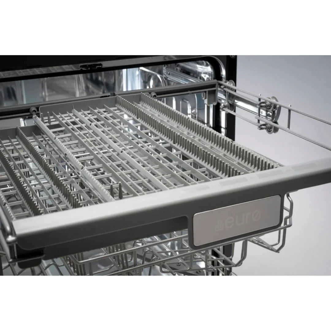 Euro EDW6014BK 60cm Freestanding Dishwasher with Cutlery Drawer, Black