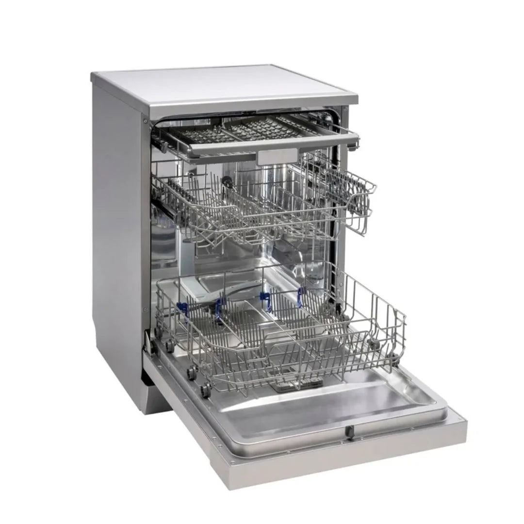 Euro EDW6014SX 60cm Freestanding Dishwasher with Cutlery Drawer, Stainless Steel