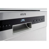 Euro EDW6014SX 60cm Freestanding Dishwasher with Cutlery Drawer, Stainless Steel