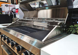 Everdure OS-6BIMLPC-21B+PK-5 Neo Black Outdoor Kitchen With BBQ, 208L Double Door Fridge and Storage