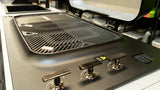 Everdure EK3B1ASBIM Seabreeze 3 Burner BBQ Timber Look Modular Outdoor Kitchen with Sink & Beverage Cooler