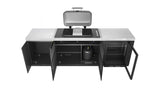 Everdure Seabreeze 3 Burner BBQ Black Modular Outdoor Kitchen with Double Door Storage & Beverage Cooler
