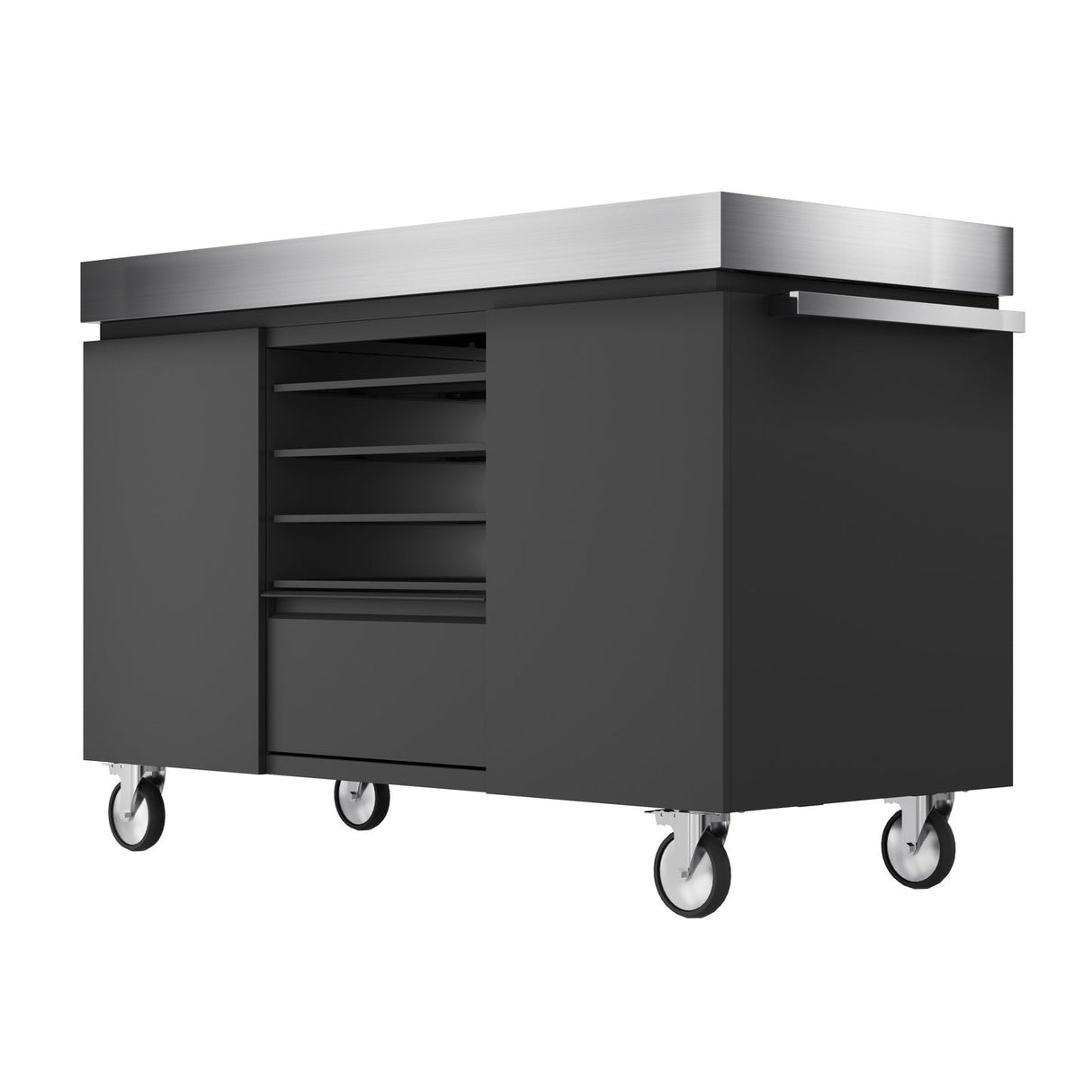Everdure EPPREPSTANDB Pizza Oven Preparation Table - Black