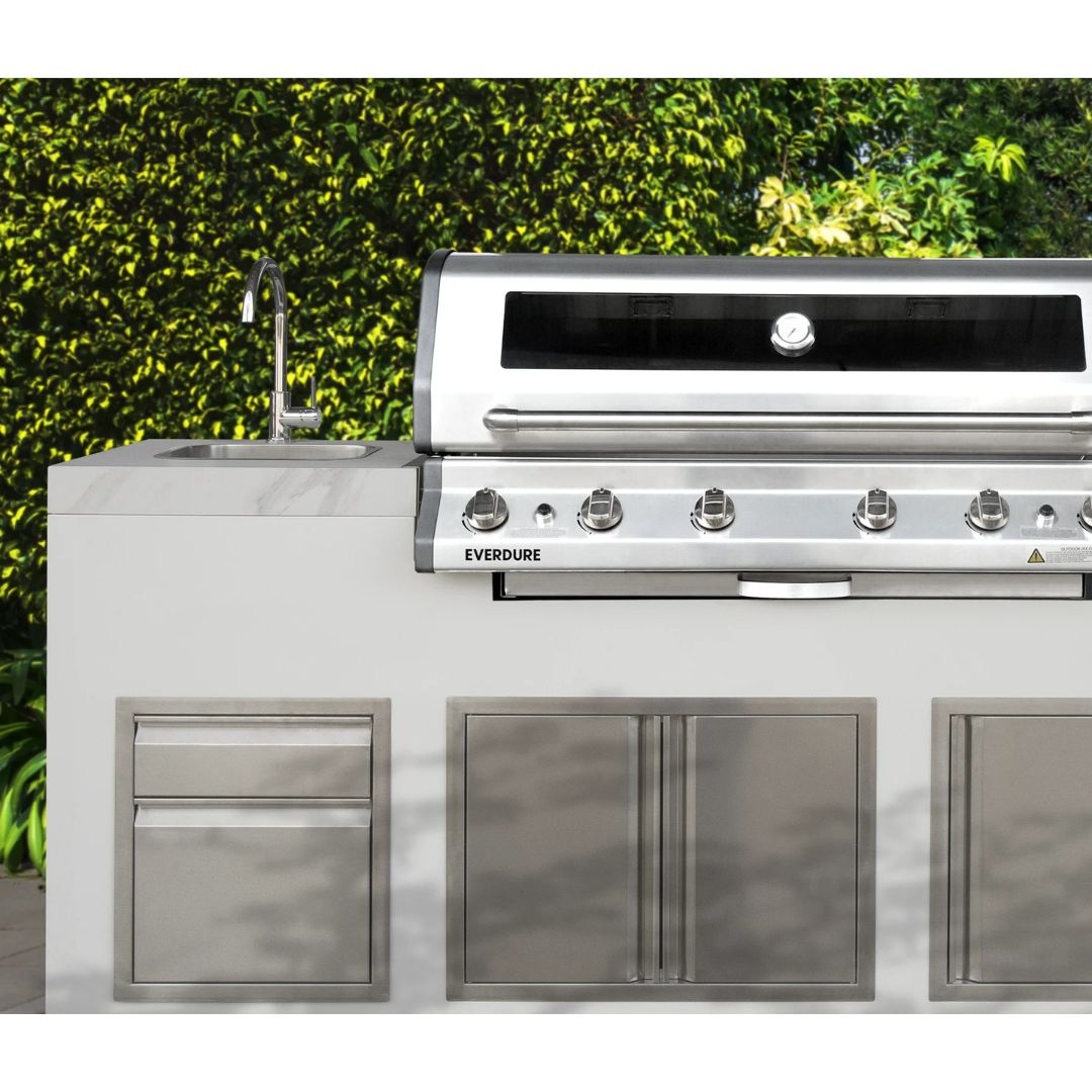 Everdure NBLPC-17 6 Burner Stainless Steel LPG Built-In BBQ