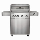 Everdure BBQ E4TS 4 Burner Silver Freestanding BBQ